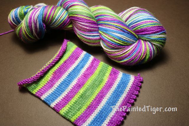 self striping sock yarn