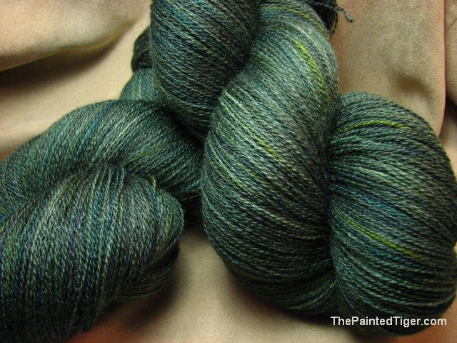 Kettle Dyed Pine Forest Zephyr Lace Yarn